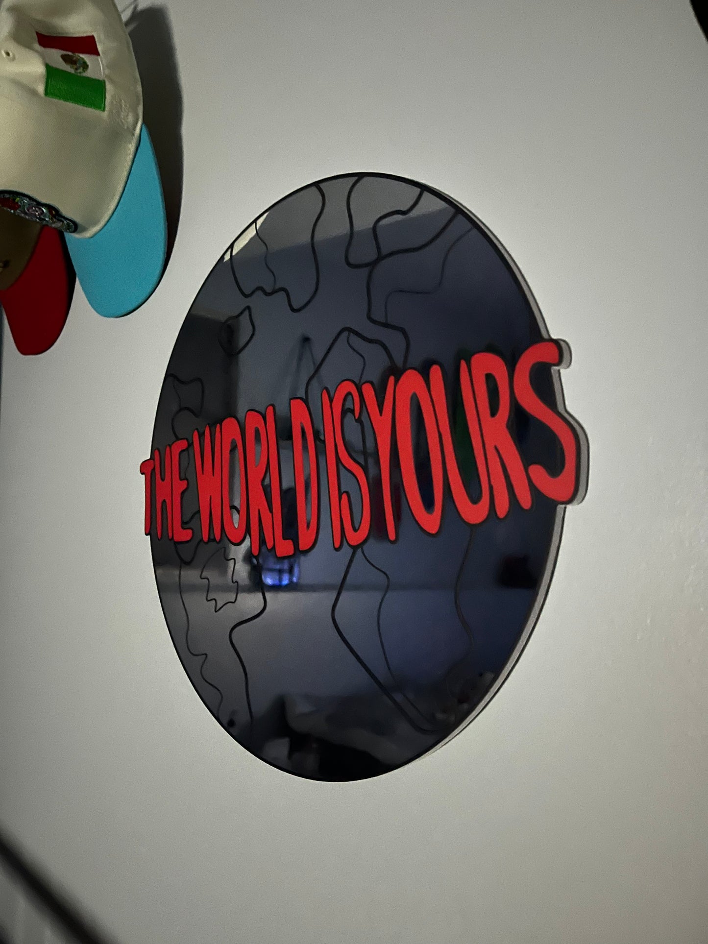 The World Is Yours mirror/wall art