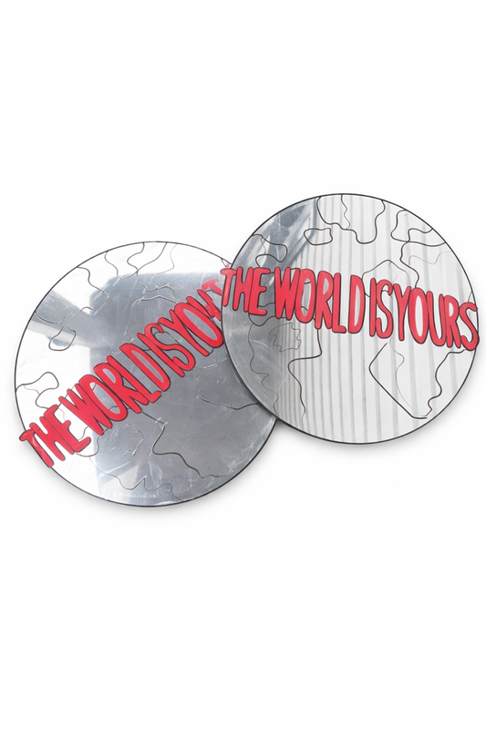 The World Is Yours mirror/wall art